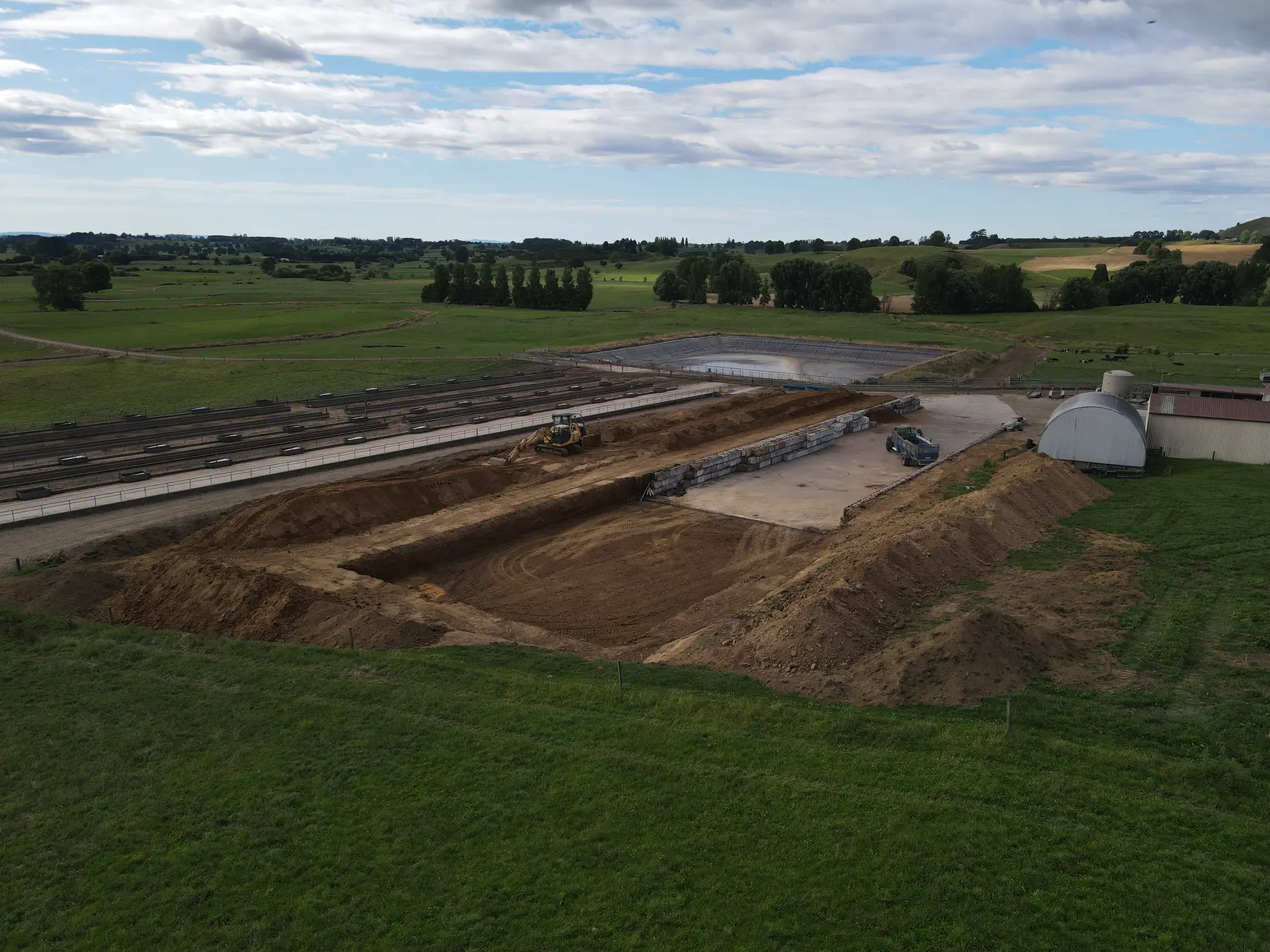 Rural farm earthworks in the Waikato